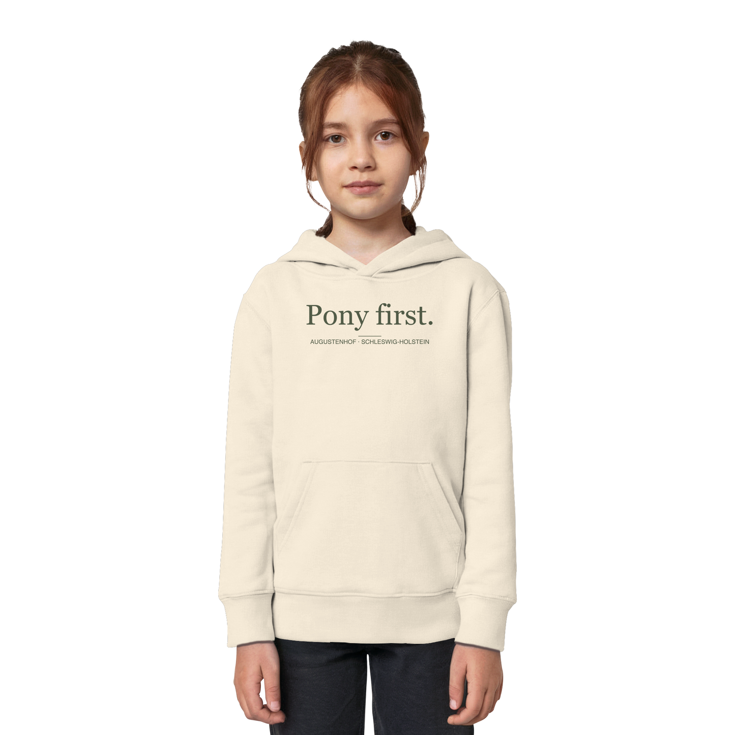 Kids Organic Hoodie – Pony first.
