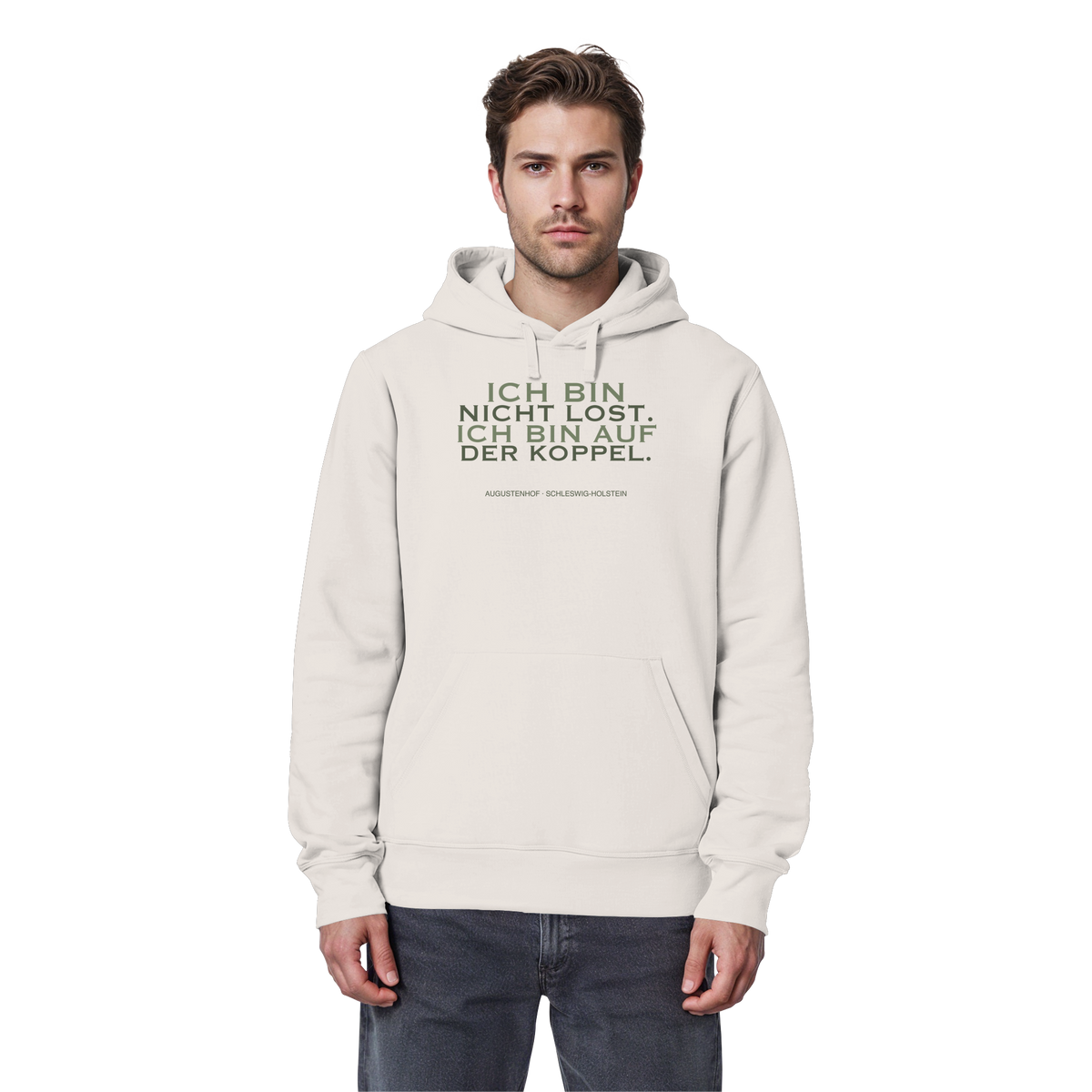 Ich bin nicht lost. Ich bin auf der Koppel. - Organic Basic Hoodie