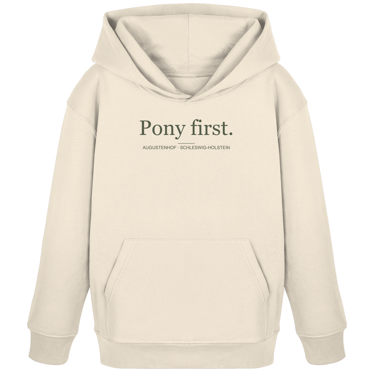Kids Organic Hoodie – Pony first.