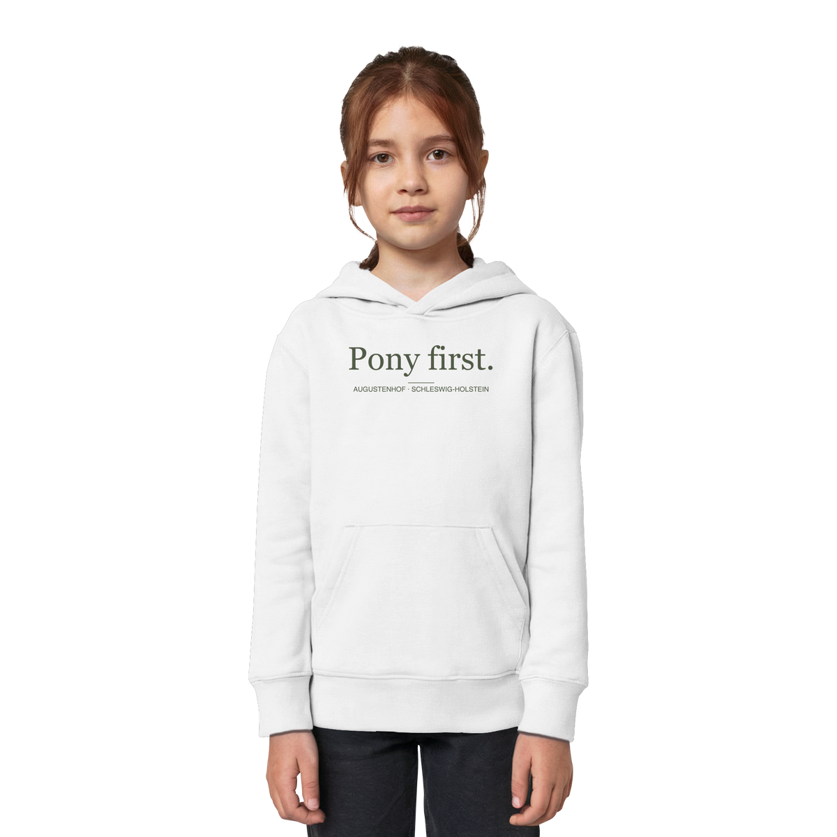 Kids Organic Hoodie – Pony first.