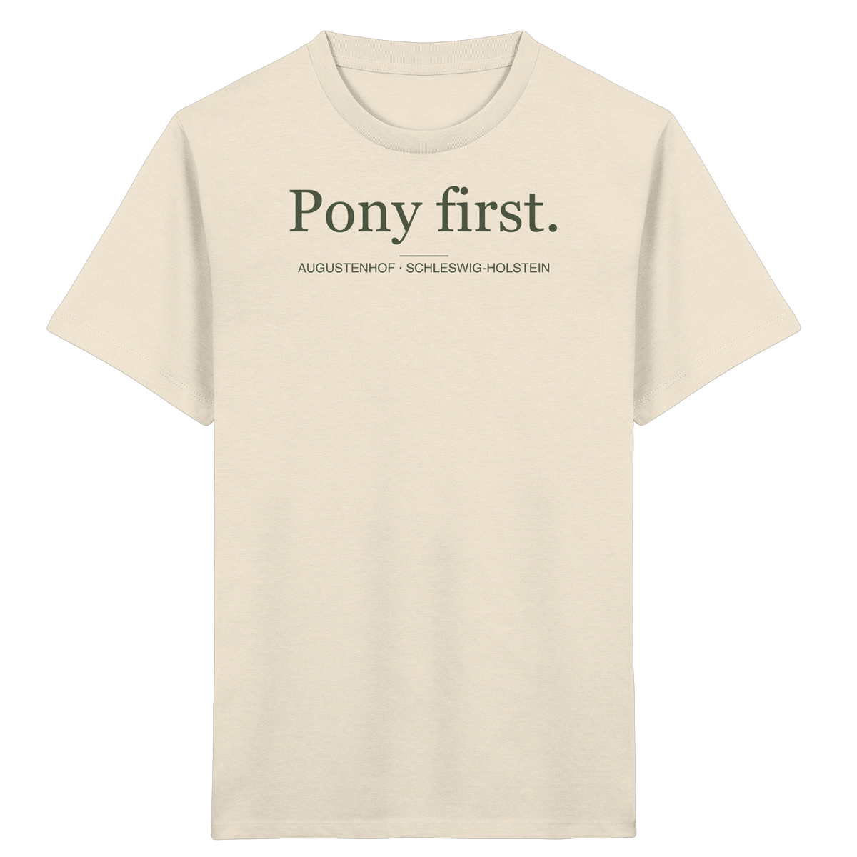 Kids Organic Shirt – Pony first.