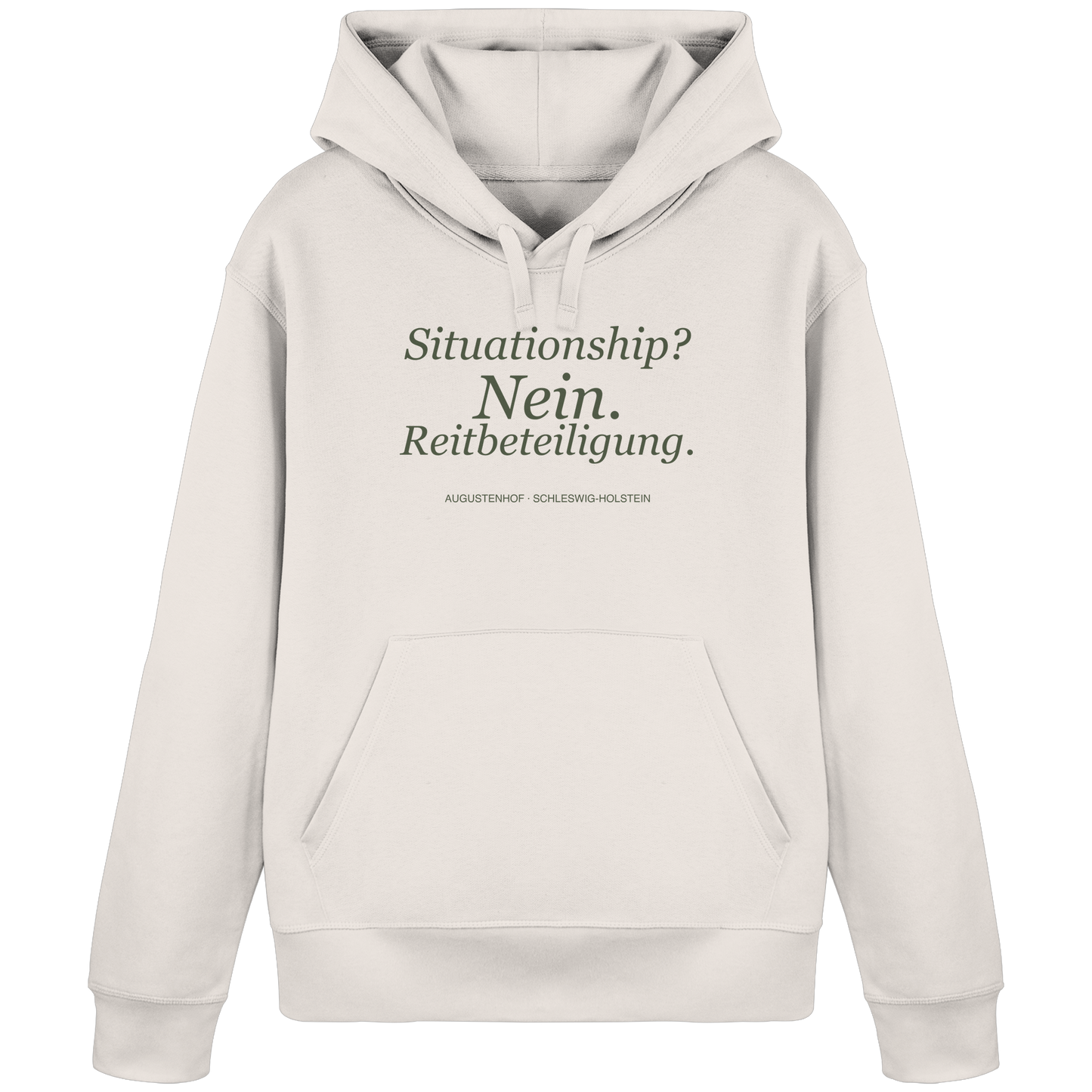 Situationship? Nein. Reitbeteiligung. - Organic Basic Hoodie