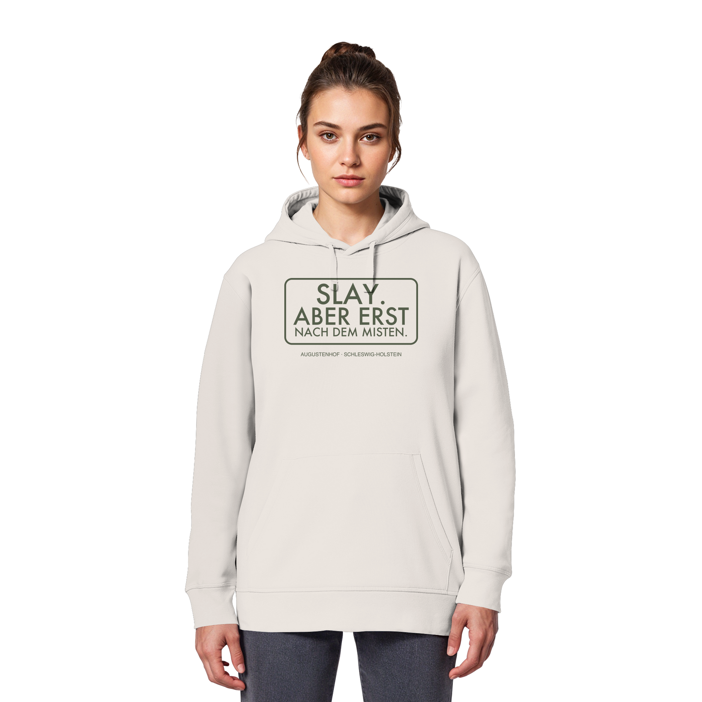 Slay. Aber erst nach dem Misten. - Organic Basic Hoodie