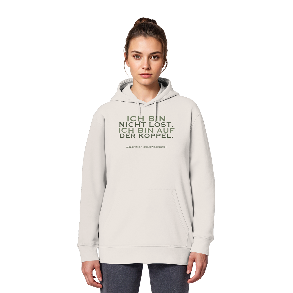 Ich bin nicht lost. Ich bin auf der Koppel. - Organic Basic Hoodie