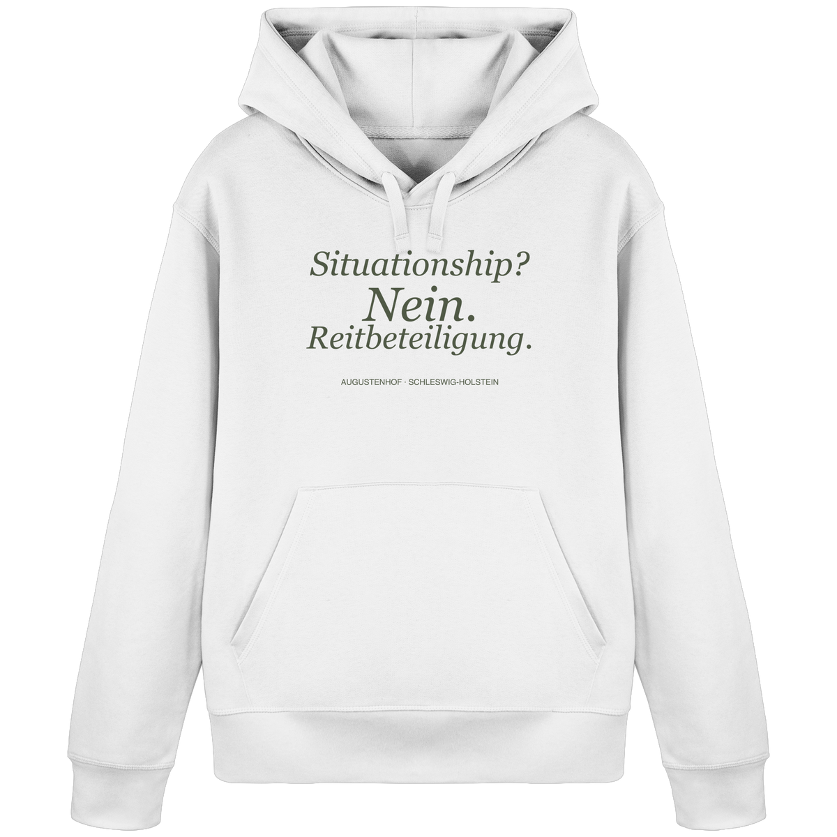 Situationship? Nein. Reitbeteiligung. - Organic Basic Hoodie