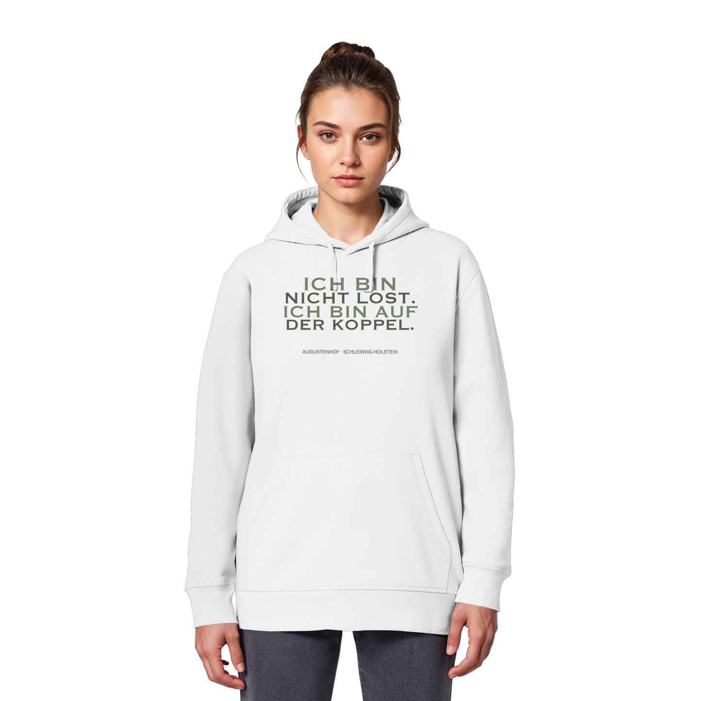 Ich bin nicht lost. Ich bin auf der Koppel. - Organic Basic Hoodie