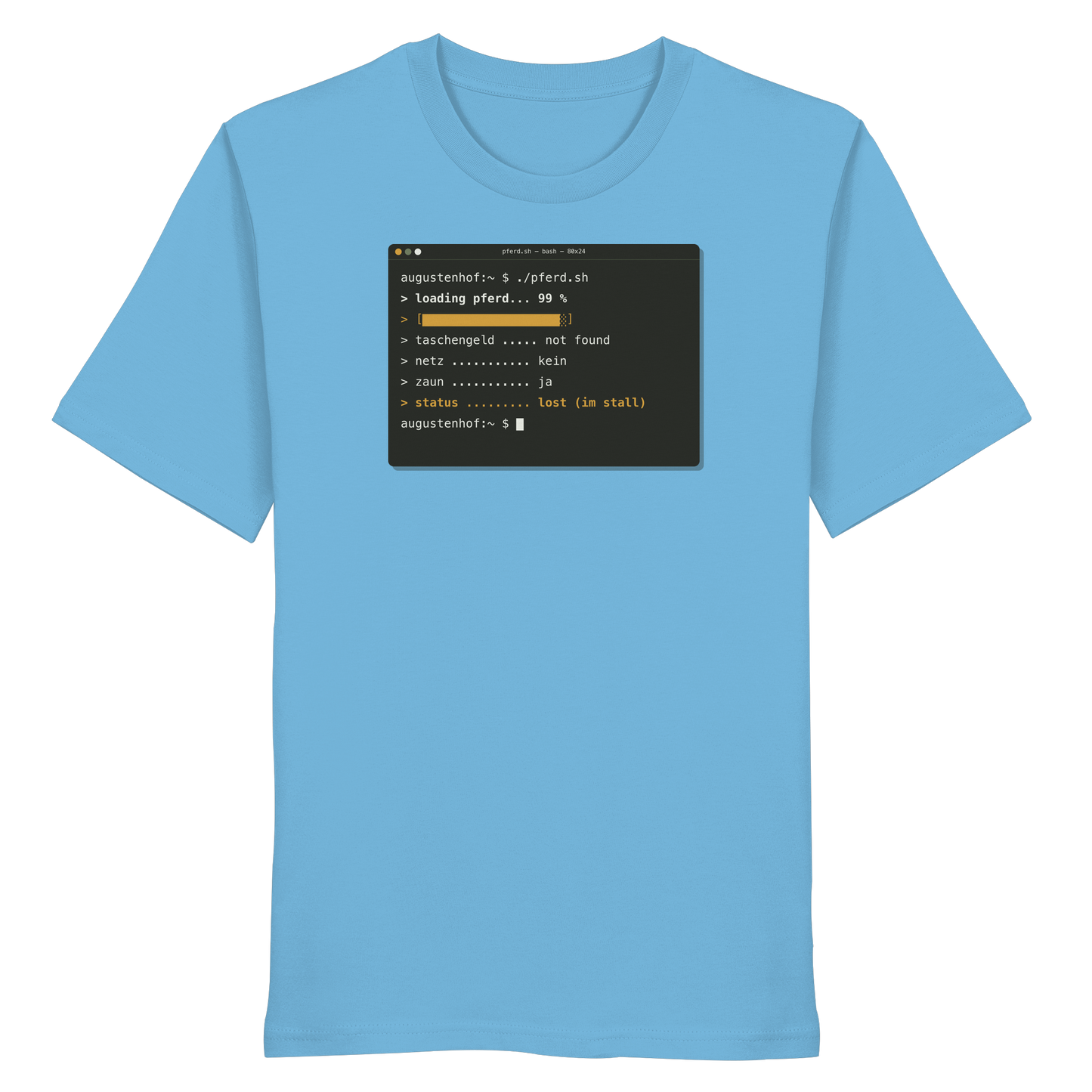 loading pferd... 99 % - Organic Shirt