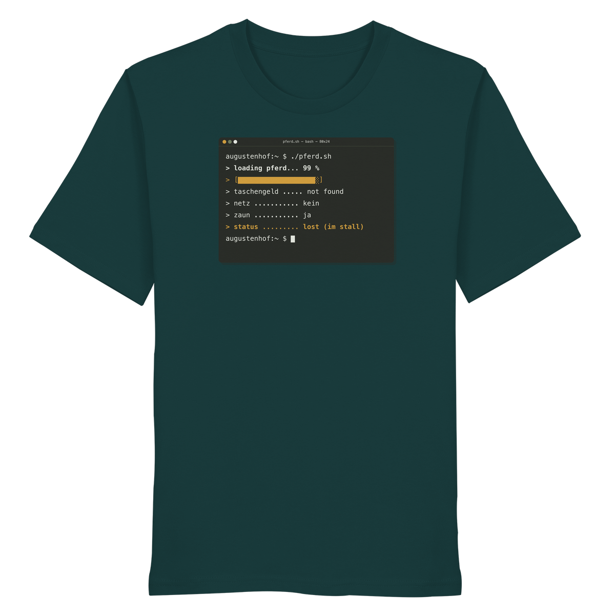 loading pferd... 99 % - Organic Shirt