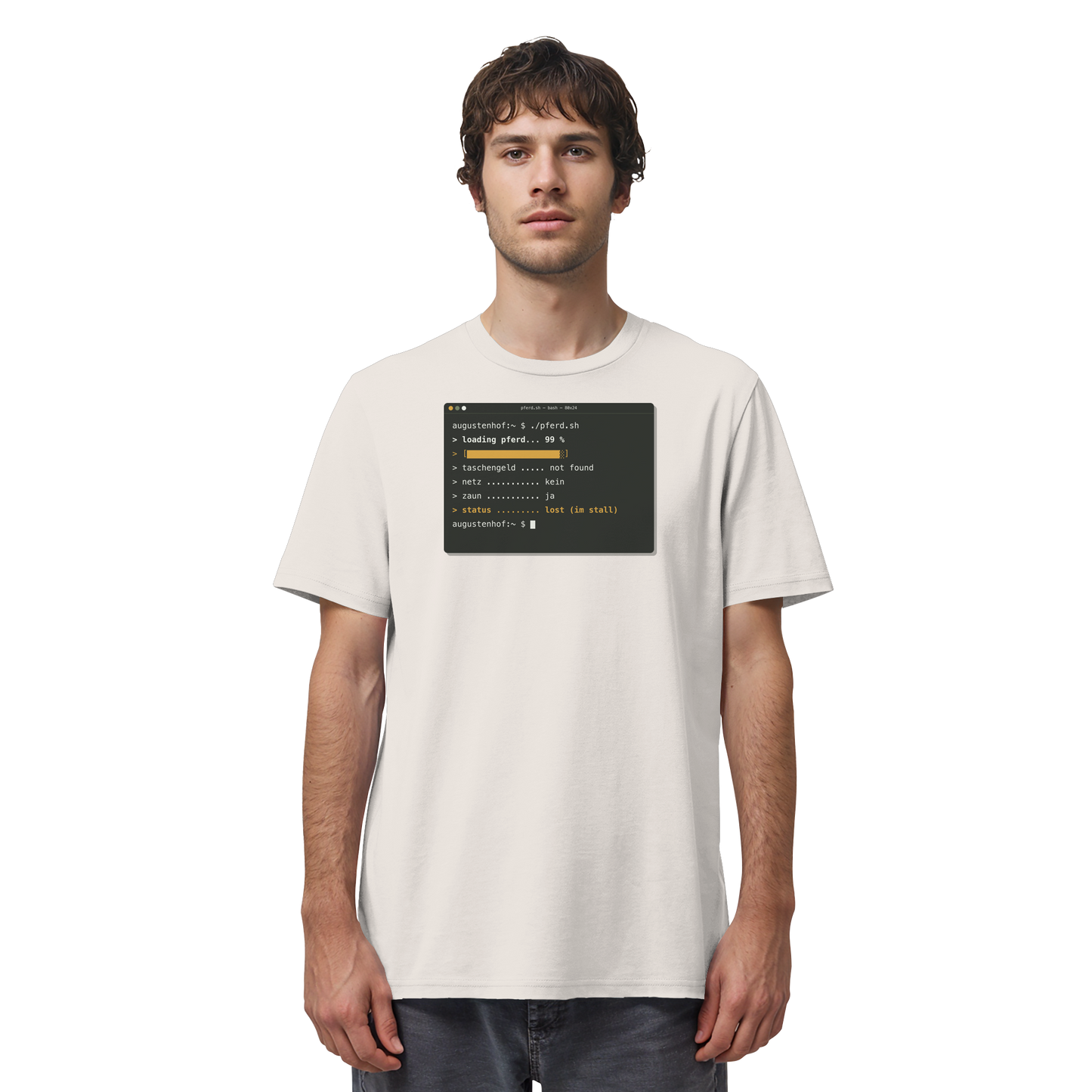 loading pferd... 99 % - Organic Shirt