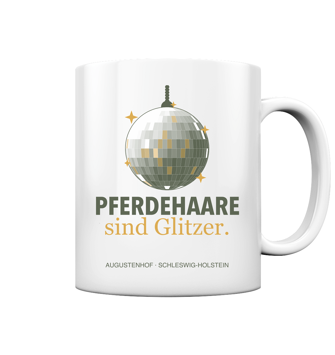 Pferdehaare sind Glitzer. - Tasse glossy